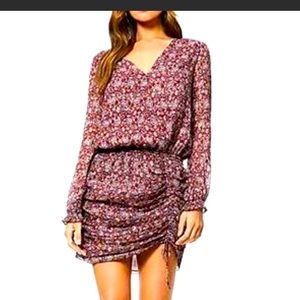 Ramy Brook Floral Mini Dress - Purple and Pink